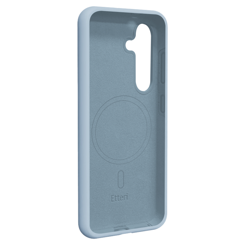 Оверлей Etteri Silicone Mag за Samsung Galaxy S25 светло син