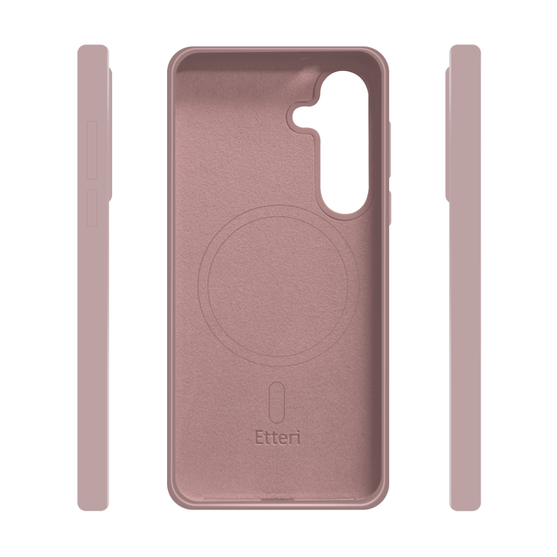 Гръб Etteri Silicone Mag за Samsung Galaxy S26 светлорозов