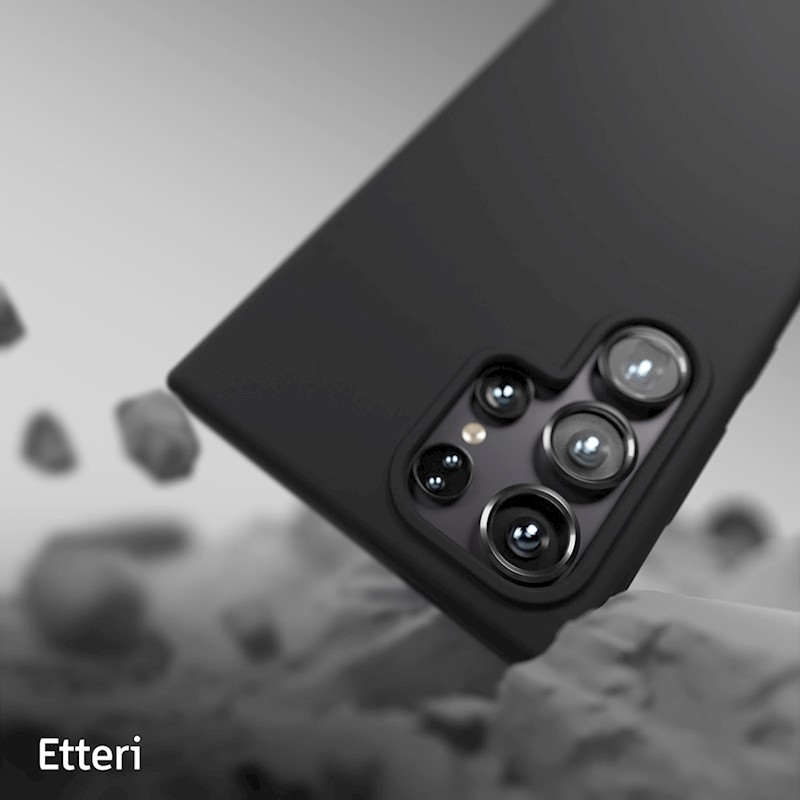 Калъф Etteri Silicone Mag за Samsung Galaxy S25 Ultra черен