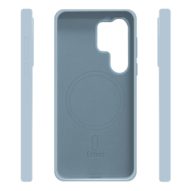 Оверлей Etteri Silicone Mag за Samsung Galaxy S25 Ultra светло син