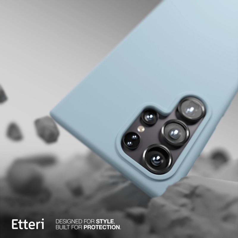 Оверлей Etteri Silicone Mag за Samsung Galaxy S25 Ultra светло син
