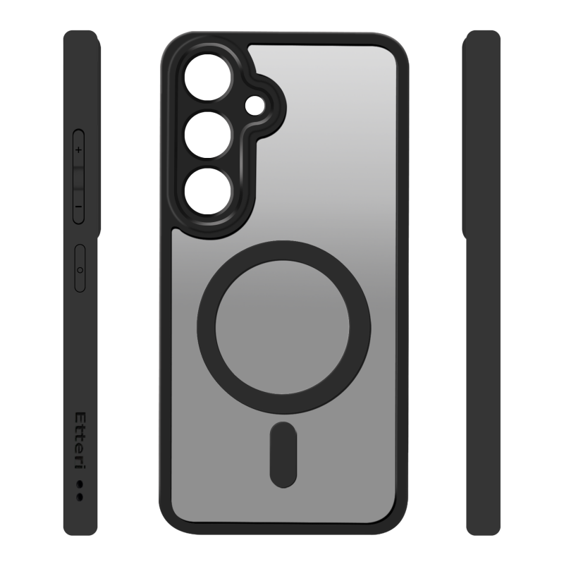 Калъф Etteri Matt Mag за Samsung Galaxy S25 черен