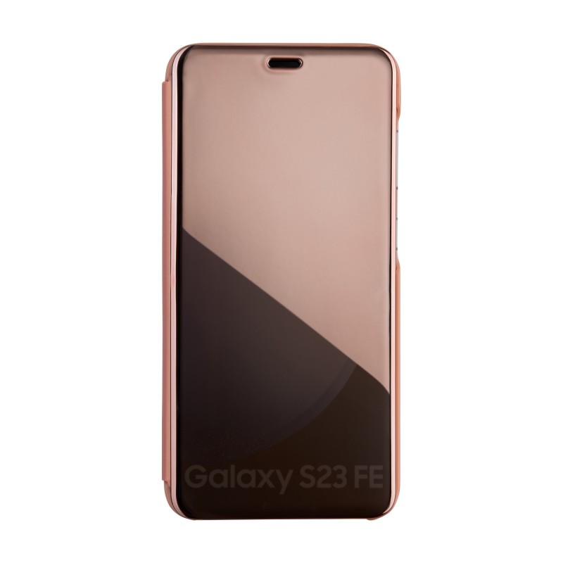 Калъф Fold Mirror View за Samsung Galaxy A14 4G / A14 5G розов