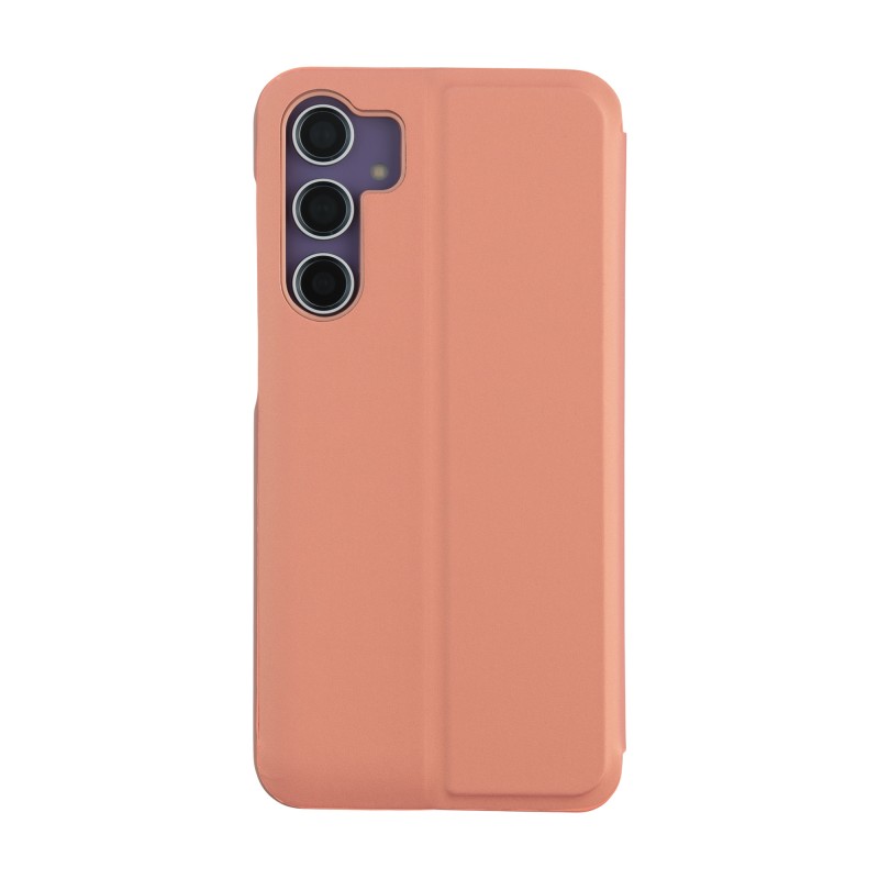 Калъф Fold Mirror View за Samsung Galaxy A14 4G / A14 5G розов