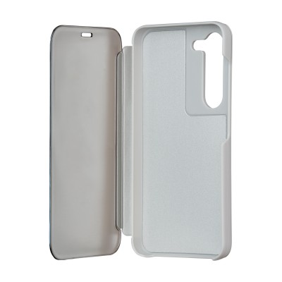 Калъф Fold Mirror View за Samsung Galaxy A14 4G / A14 5G сребрист
