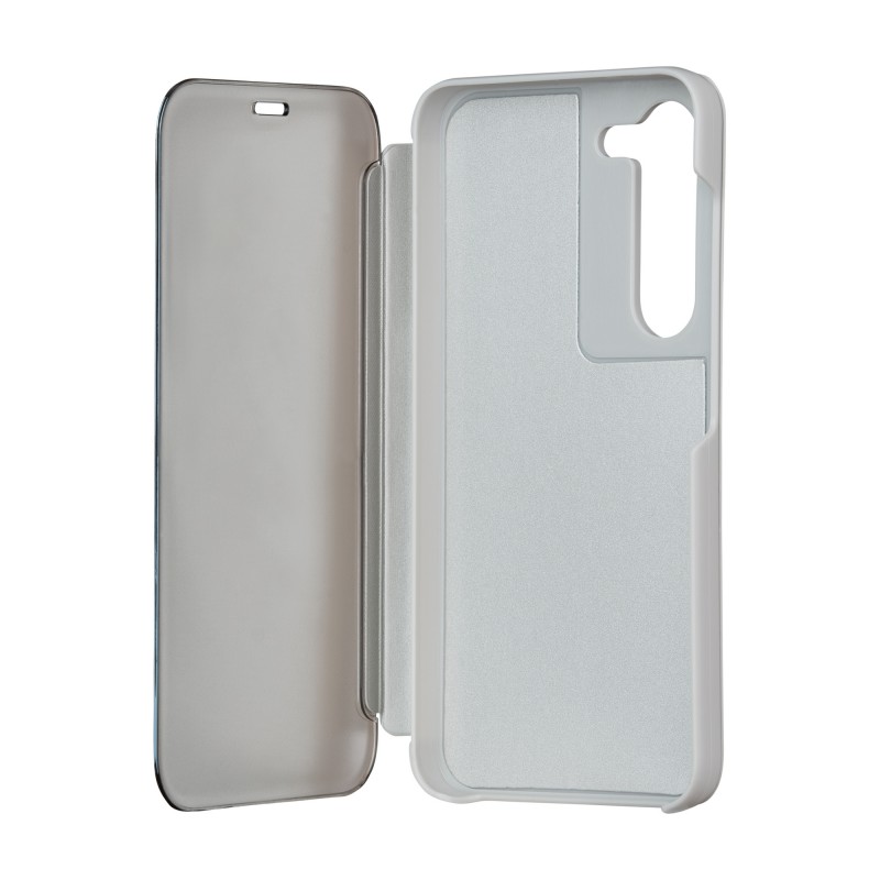 Калъф Fold Mirror View за Samsung Galaxy A14 4G / A14 5G сребрист