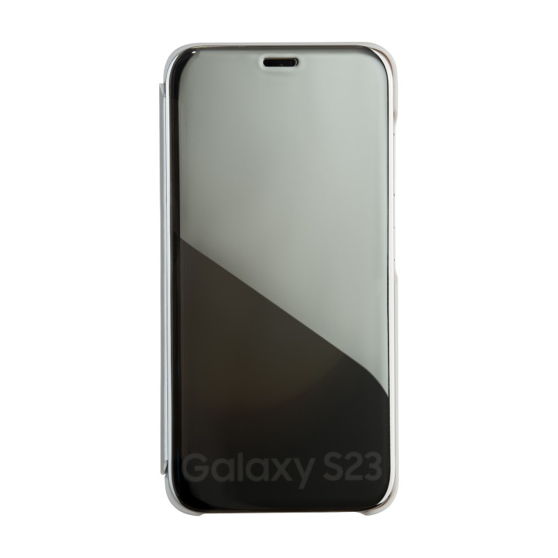 Калъф Fold Mirror View за Samsung Galaxy A14 4G / A14 5G сребрист