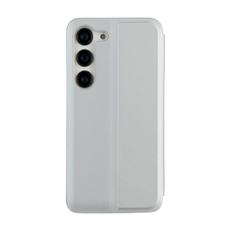 Калъф Fold Mirror View за Samsung Galaxy A14 4G / A14 5G сребрист
