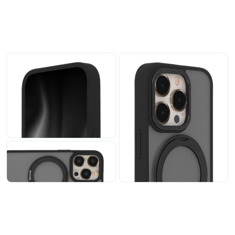 Калъф Secure Spinning Mag за iPhone 15 Plus 6.7" черен
