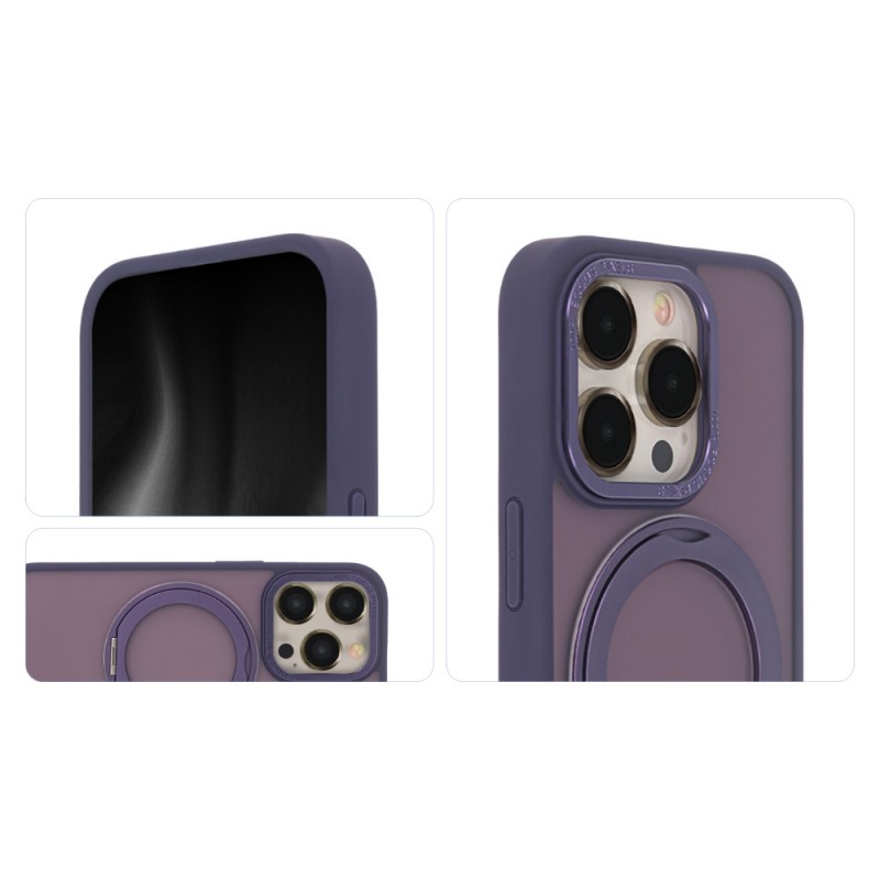 Калъф Secure Spinning Mag за iPhone 13 6.1" лилав