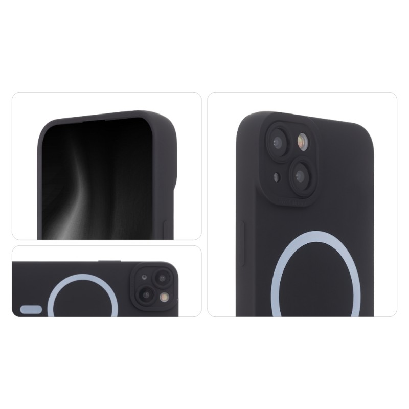 Калъф Silicon Soft Mag за Samsung Galaxy A14 4G / A14 5G черен