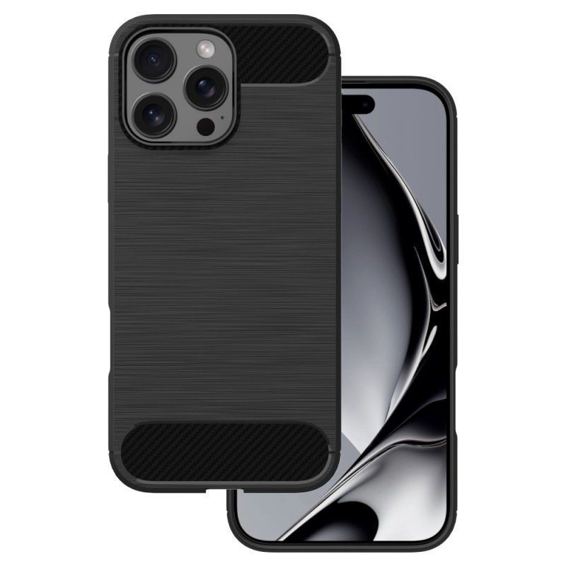 Обикновен черен капак за iPhone 16 Plus 6.7"