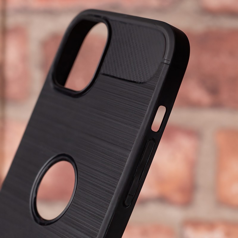 Обикновен черен капак за iPhone 16 Plus 6.7"