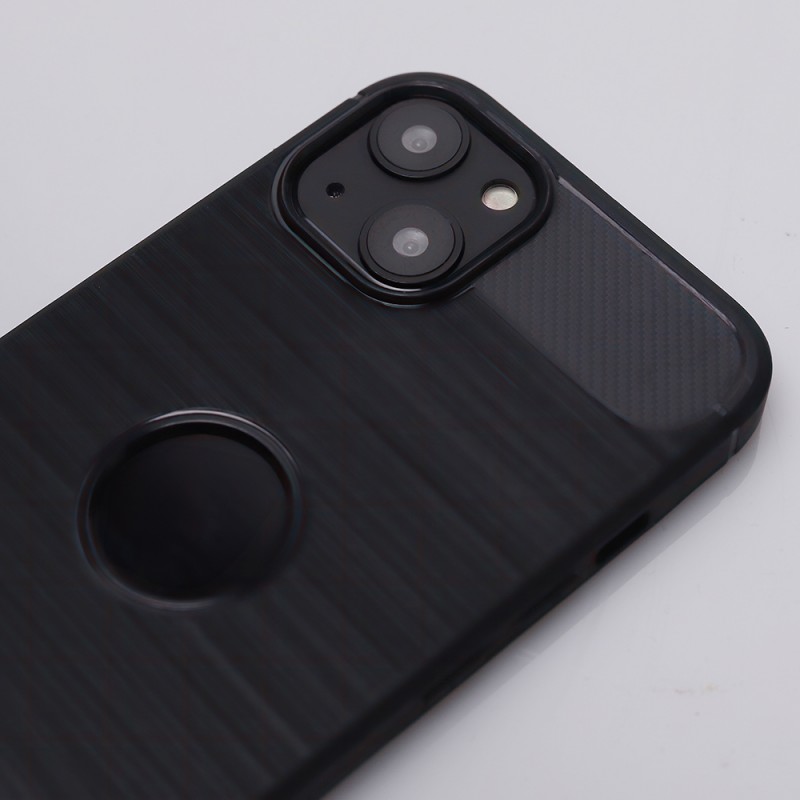 Обикновен черен капак за iPhone 16 Plus 6.7"