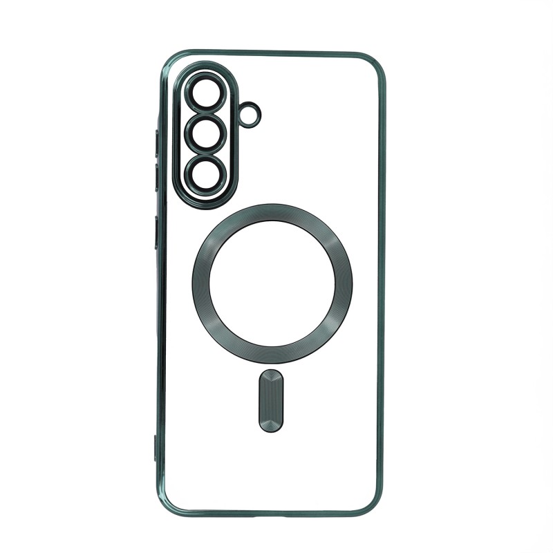 Цветен Chrome Mag overlay за Samsung Galaxy A56 5G зелен