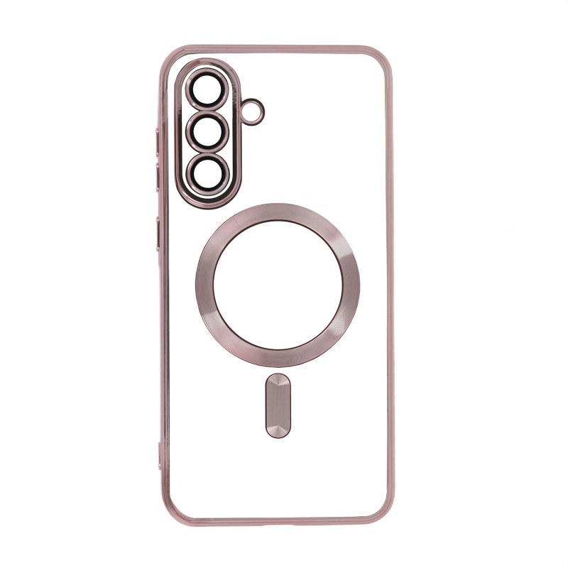Цветен Chrome Mag overlay за Samsung Galaxy A56 5G, розов и златен