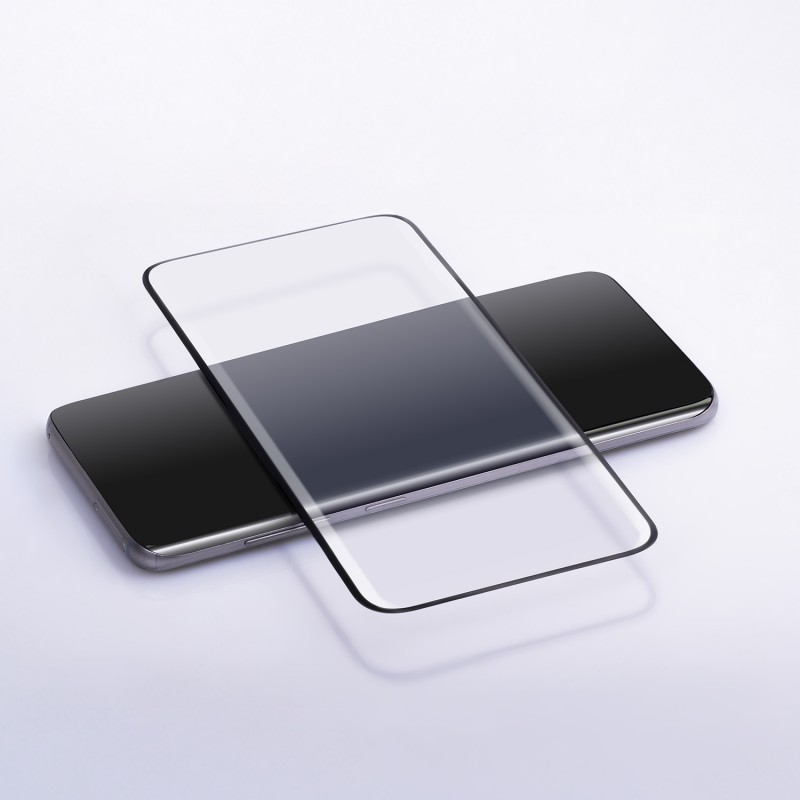Закалено стъкло 5D за Motorola Edge 30 Ultra черна рамка