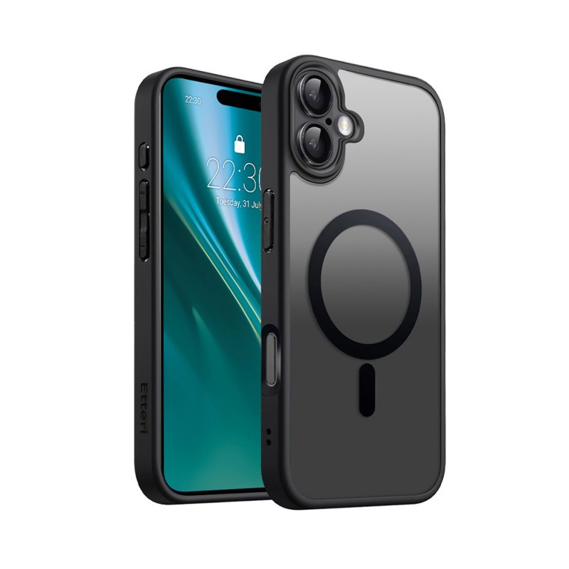 Калъф Etteri Matt Mag за iPhone 16 6.1" черен