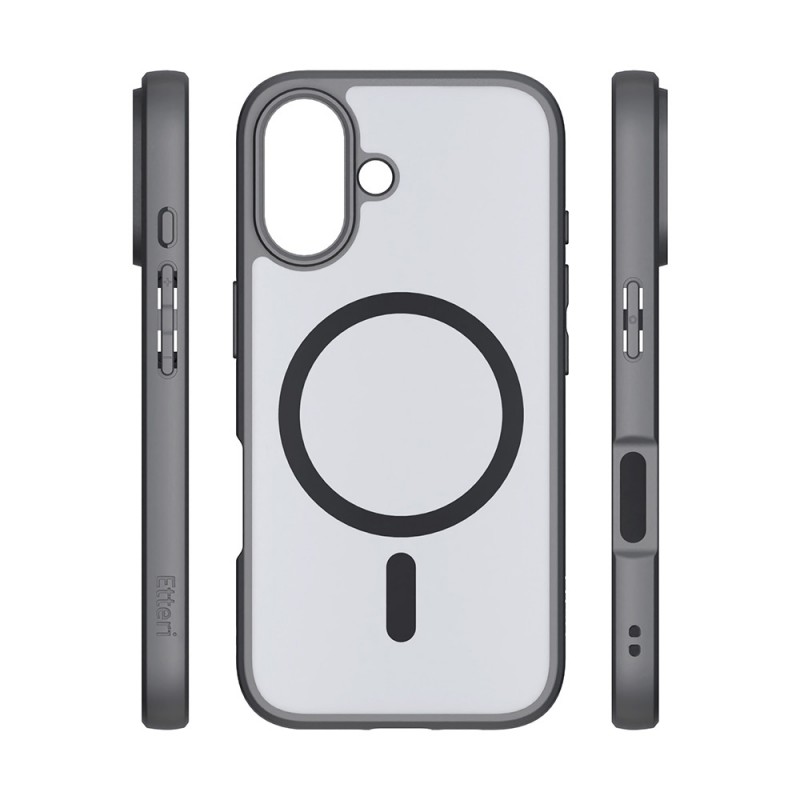 Калъф Etteri Matt Mag за iPhone 16 6.1" черен