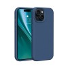 Силиконов калъф Etteri за iPhone 11, тъмно син