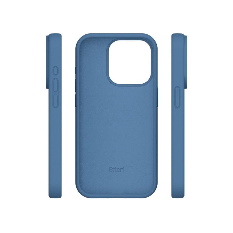 Силиконов кейс Etteri за iPhone 12 / 12 Pro 6.1" тъмно син