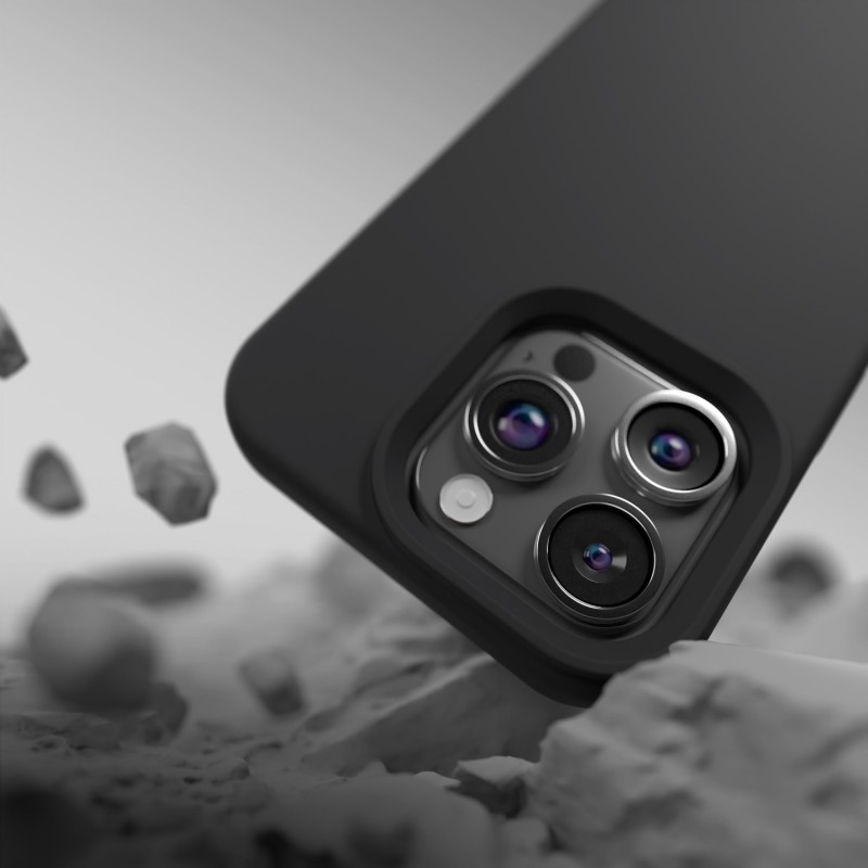 Силиконов калъф Etteri за iPhone 12 / 12 Pro 6.1" черен