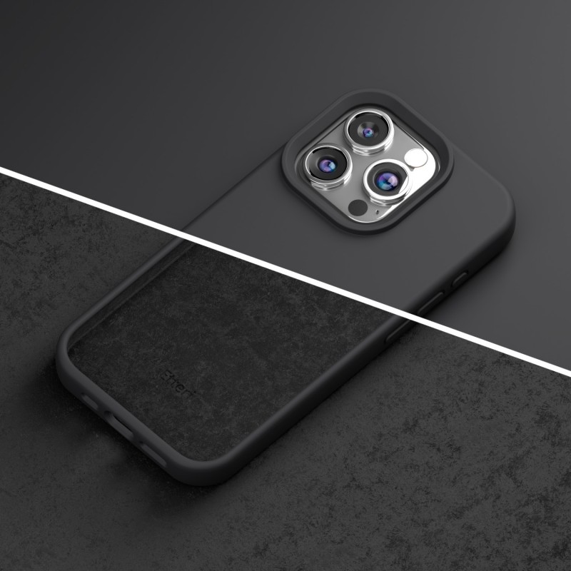 Силиконов калъф Etteri за iPhone 12 / 12 Pro 6.1" черен