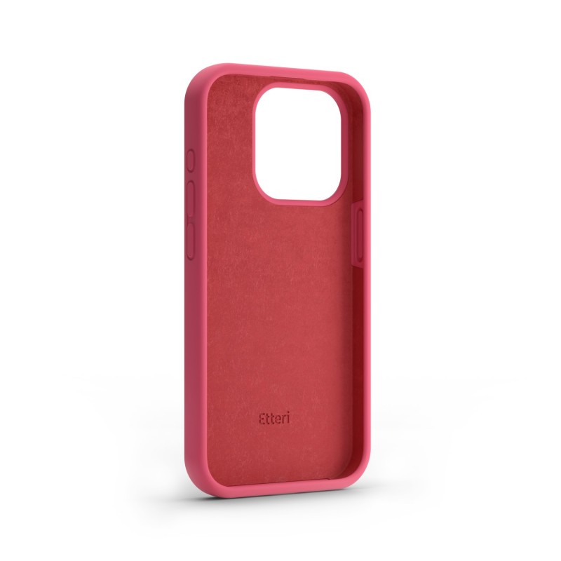 Силиконов кейс Etteri за iPhone 12 / 12 Pro 6.1" малинов