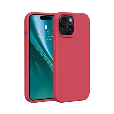 Силиконов кейс Etteri за iPhone 13 6.1" малинов