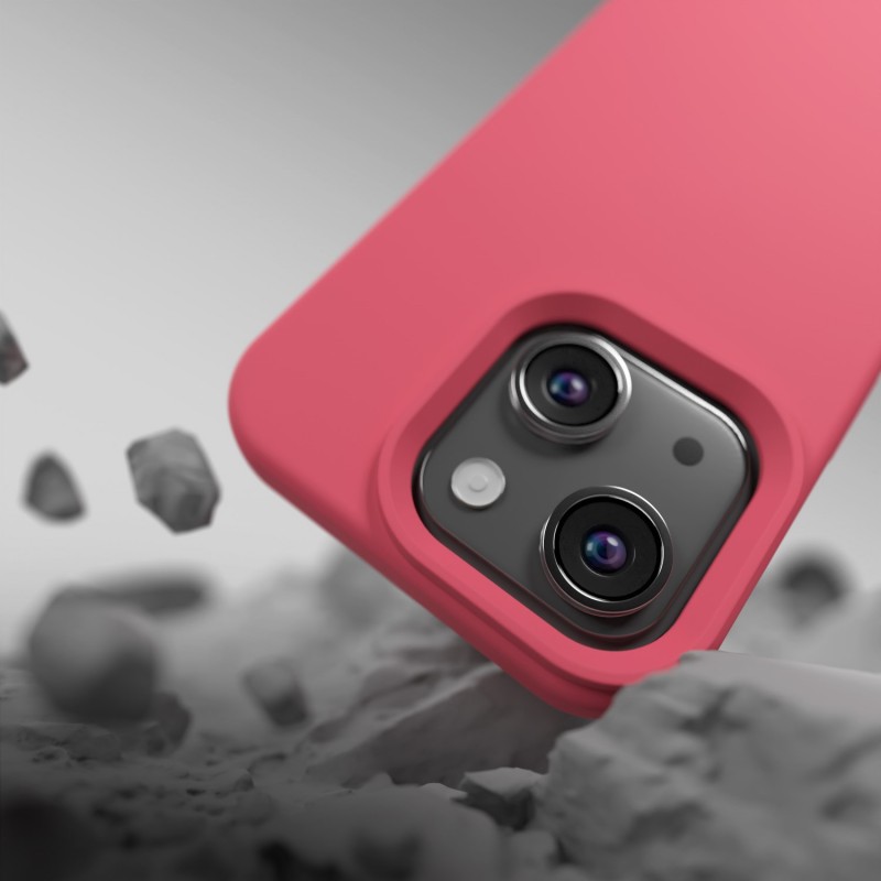 Силиконов кейс Etteri за iPhone 13 6.1" малинов