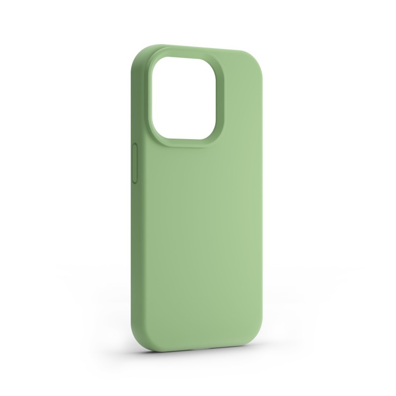 Силиконов калъф Etteri за iPhone 15 6.1" светлозелен
