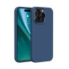 Силиконов калъф Etteri за iPhone 15 Pro Max 6.7" тъмно син