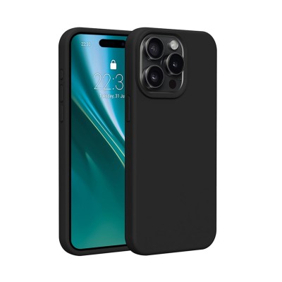 Силиконов калъф Etteri за iPhone 15 Pro Max 6.7" черен