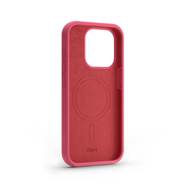 Калъф Etteri Silicone Mag за iPhone 12 / 12 Pro 6.1" малинов