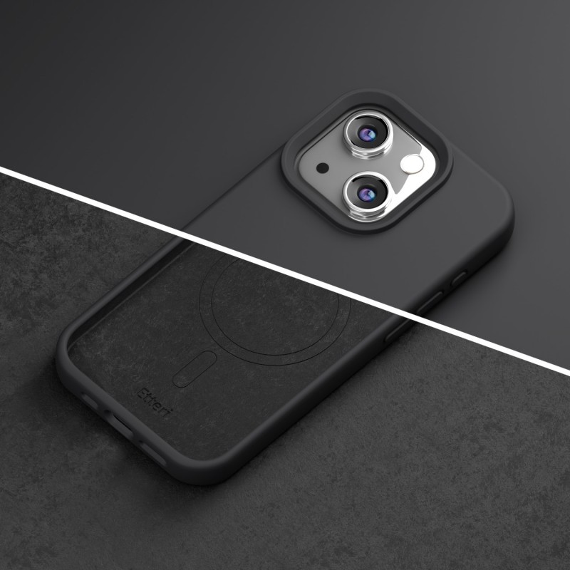 Калъф Etteri Silicone Mag за iPhone 13 6.1" черен