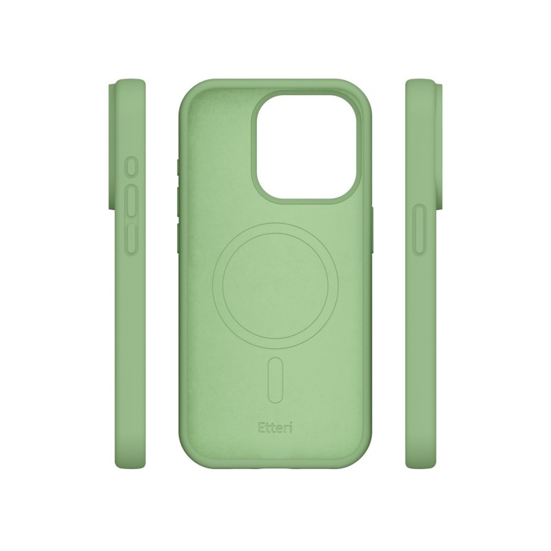 Калъф Etteri Silicone Mag за iPhone 14 6.1" светло зелен