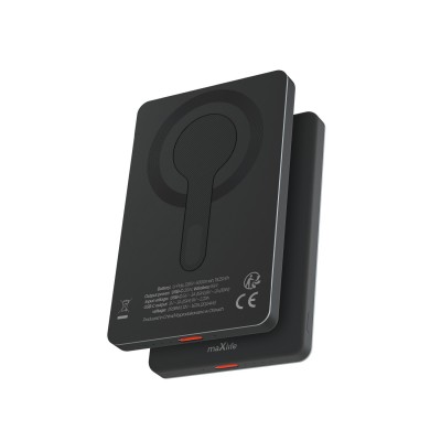 Maxlife безжична захранваща банка MXPB-05 20W PD 5000 mAh магнитна черна