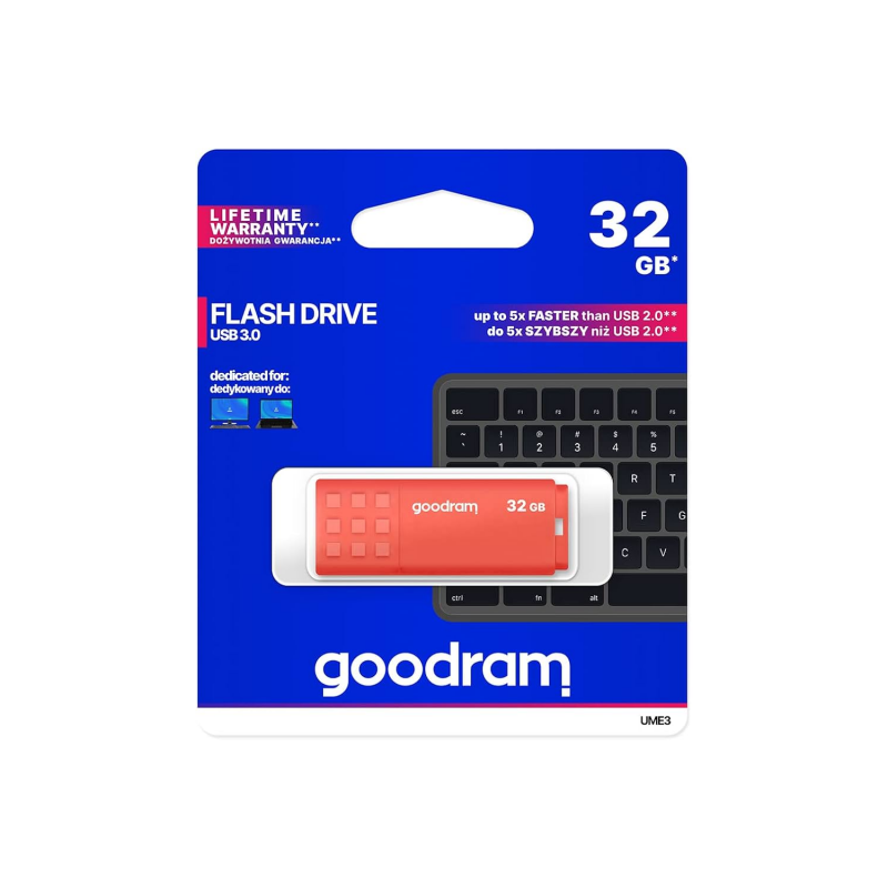GoodRam флаш памет 32GB UME3 USB 3.0 оранжева