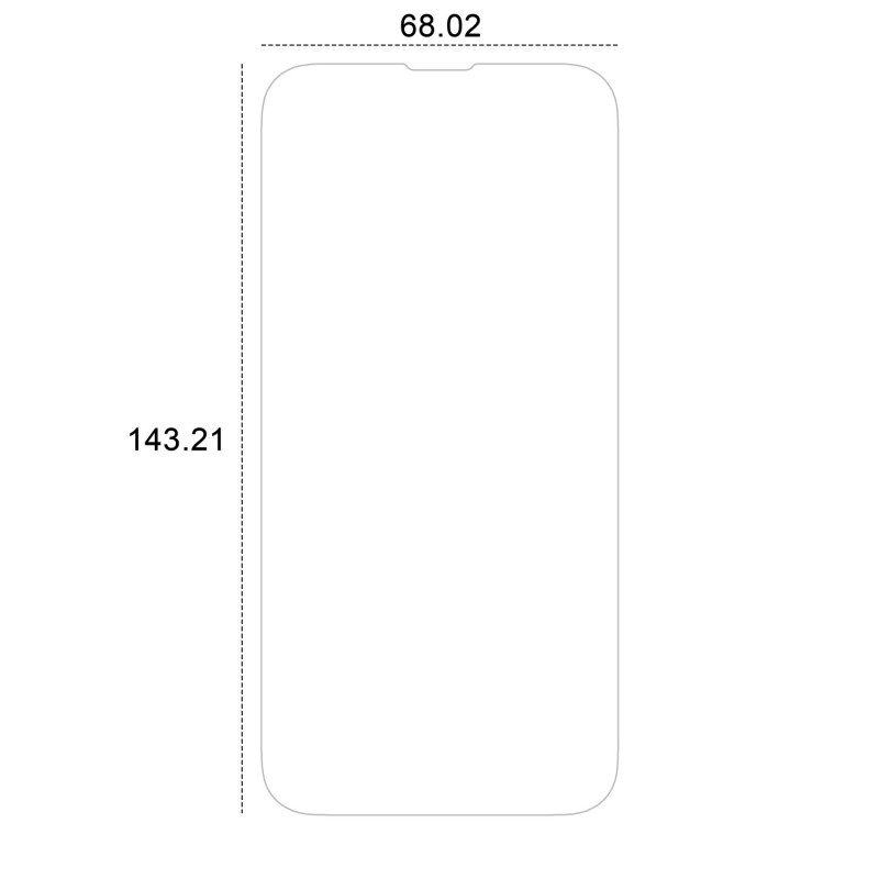 Хибридно стъкло Etteri за iPhone 14 / 14 Pro 6.1"