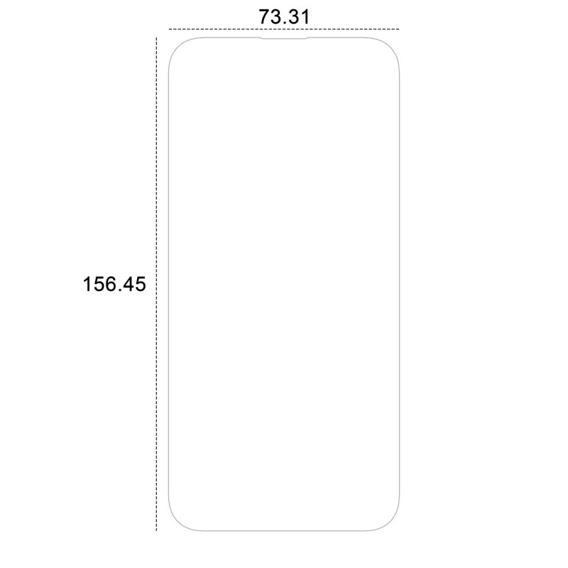 Хибридно стъкло Etteri за iPhone 15 Pro Max 6.7"