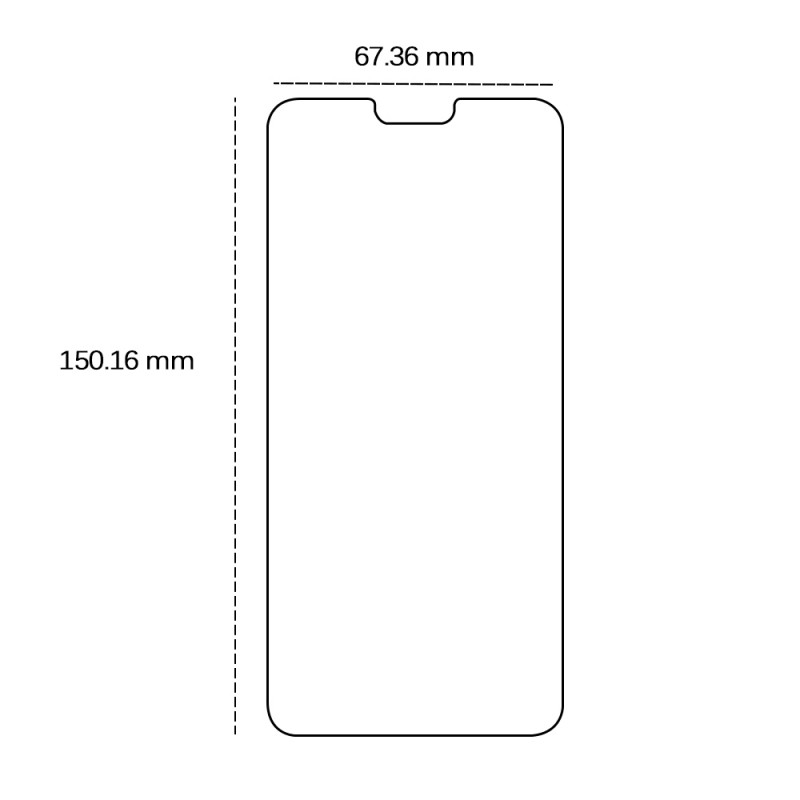 2.5D закалено стъкло за Huawei Mate 20 Lite