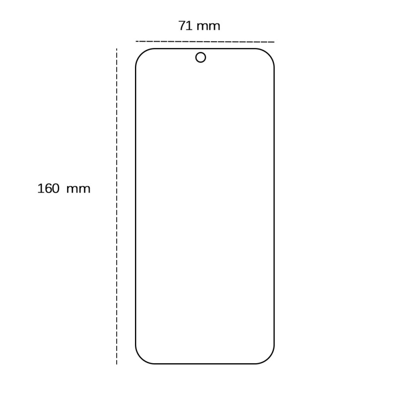 Закалено стъкло 2,5D за Honor X7B
