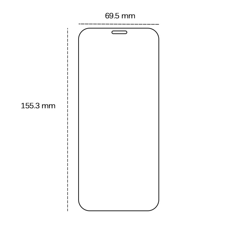 2.5D закалено стъкло за Honor X8C 4G