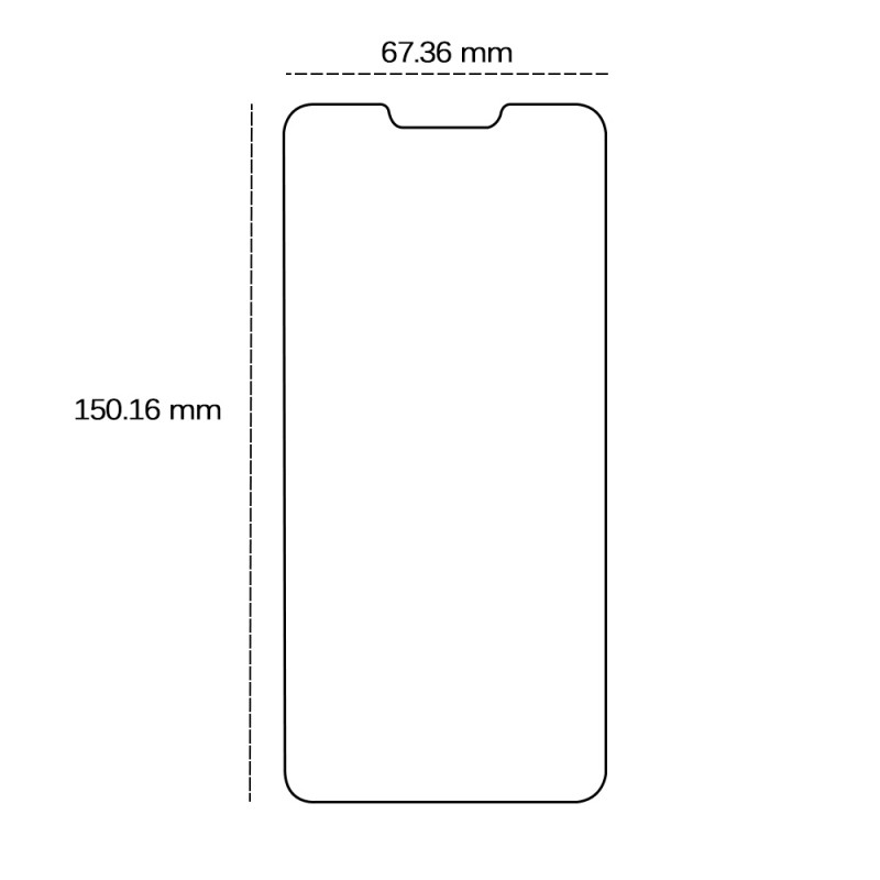 2.5D закалено стъкло за Motorola Moto G7 Power