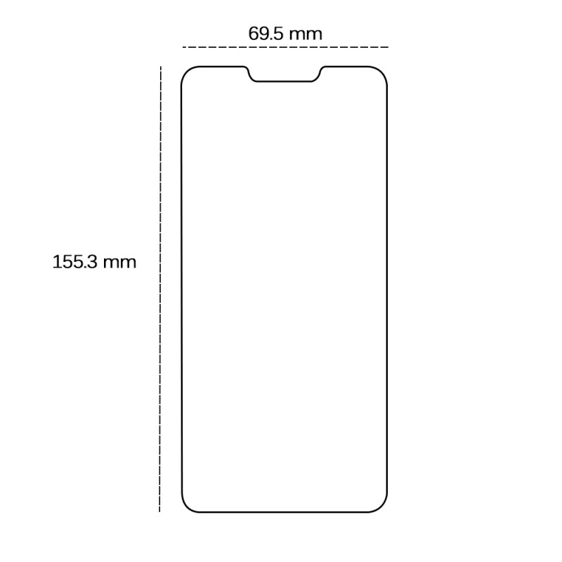 2.5D закалено стъкло за Motorola Moto G72
