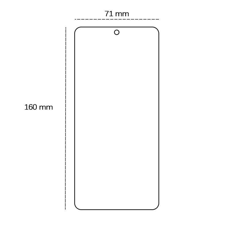 Закалено стъкло 2,5D за Motorola Moto G15