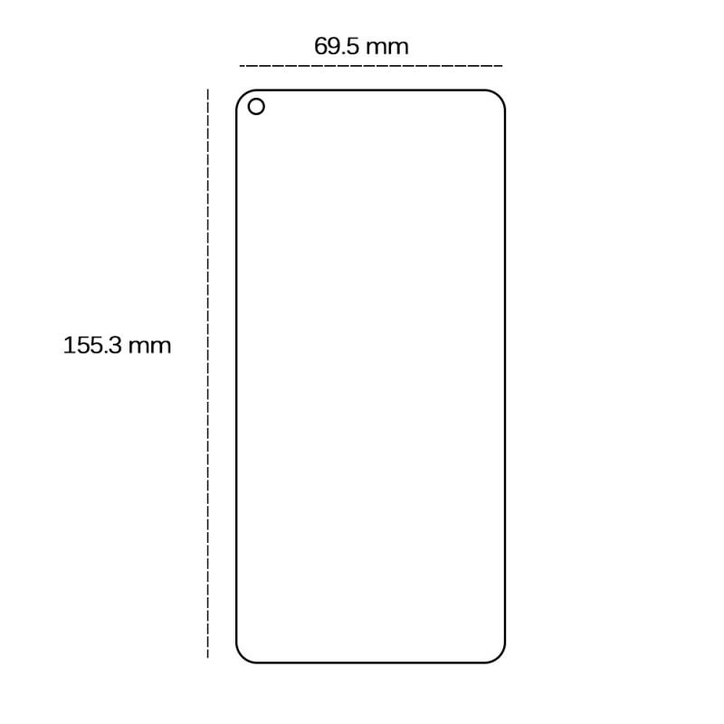 2.5D закалено стъкло за Oppo A52