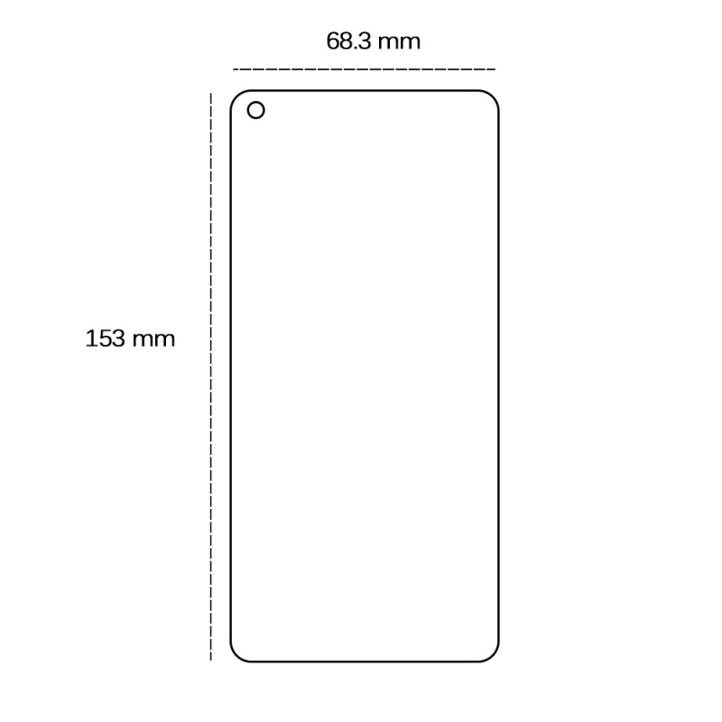 Закалено стъкло 2,5D за Oppo Reno 6 5G