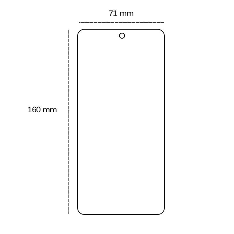 Закалено стъкло 2,5D за Realme 12 5G