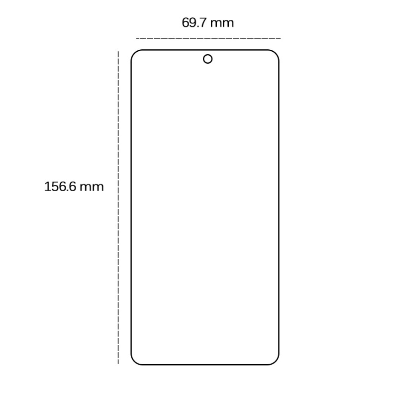 2.5D закалено стъкло за Oppo Reno 12F 5G (Global) / 12FS 5G